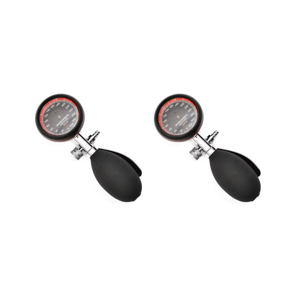 2X Manual Blood Pressure Gauge Pump Meter Inflation Bulb for Medical BP Cuff Arm Aneroid Sphygmomanometer Patient