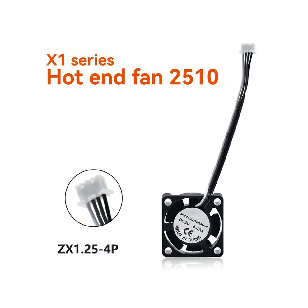 3X 3D Printer Hotend Cooling Fan Cooling Fan Pwm Temperature Control For X1 X1c 6033116335722