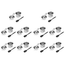 10X Double Boiler Pot Set Stainless Steel Melting Pot with Silicone Spatula for Melting Chocolate,Soap,Wax,Candle Making