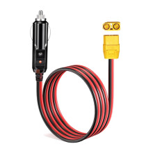 XT90 Female to Car Cigarette Lighter Male 14AWG 12V Charging Cable for Solar Generator