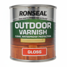 Ronseal Outdoor Varnish Clear Gloss Paint 250ml