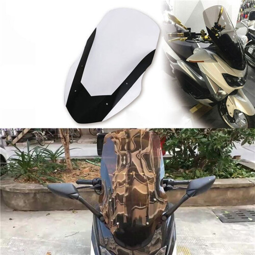 2X Motorcycle Windshield Deflector Shield Screen Accessories for  NMAX155 NMAX125 2016-2018 2