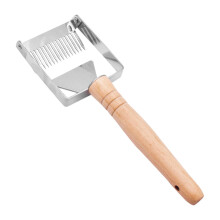 Honey Uncapping Fork with Adjustable Spacing and Wooden Handle for Beekeeping and Honey Harvesting