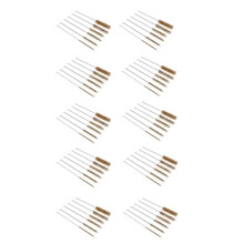 60Pcs Brass Tube Cleaning Brush Wire Brush Set Cleaning Polishing Tool Brass Wire Brush Set for Pipe Tube Cylinder Tool
