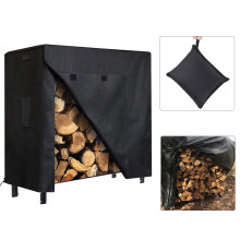 Small Firewood Rack Cover Waterproof Tarpaulin Dust Protection for Indoor Outdoor Log Storage