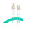 LC LC OM3 Fiber Optic Cable 10G Duplex Multimode Patch Cord 2M  Speed Low Loss Connection 3