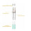 LC LC OM3 Fiber Optic Cable 10G Duplex Multimode Patch Cord 2M  Speed Low Loss Connection 5