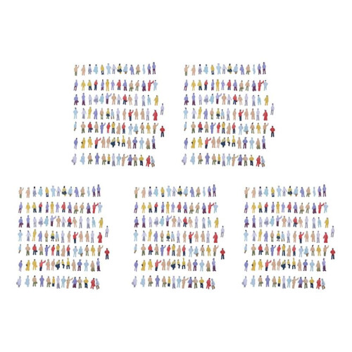 New 500pcs Painted Model Train People Figures Scale N (1 to 150) 1