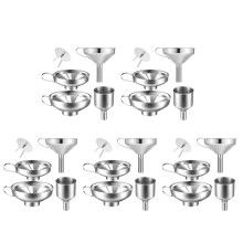 20 Pack Stainless Steel Kitchen Funnel is Suitable for Glass Bottle Seasoning Jar for Transferring Liquid