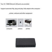 10X 8 6+2 POE Injector Power over RJ45 Ethernet Family Network System 10/100M Without Power Adapter