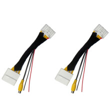 2X 28-Pinowa Kamera Samochodowa RCA Kamera Cofania Konwertuj Adapter Do Kabla Dla 2 3 6 CX-5 Demio Axela Roadster MX-5 Miata