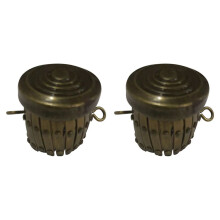 2X Borse con Finitura Rotonda Hardware Borsa per Telaio Parti Borsa per Penna Borsa per Frizione Chiusura con Cilindro Portamonete Accessori (Bronzo)
