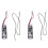 2X 2-3 Wire  5V 12V PWM Fan Speed Controller Governor NTC 50K Temperature Probe Sensor 40cm Temperature Controller 1