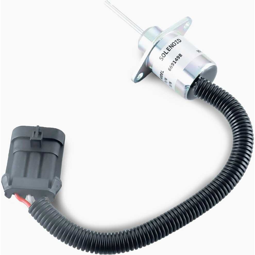 Fuel Shut Off Solenoid 12V For Bobcat Skid Steer And Excavator Reliable Engine Shutdown 9455672264198