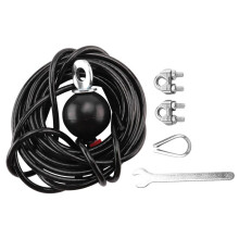 2Stück 400 cm Home Gym Fitness LAT Pulldown-Kabel Ersatz, Einstellbare Länge für Seilzugmaschine