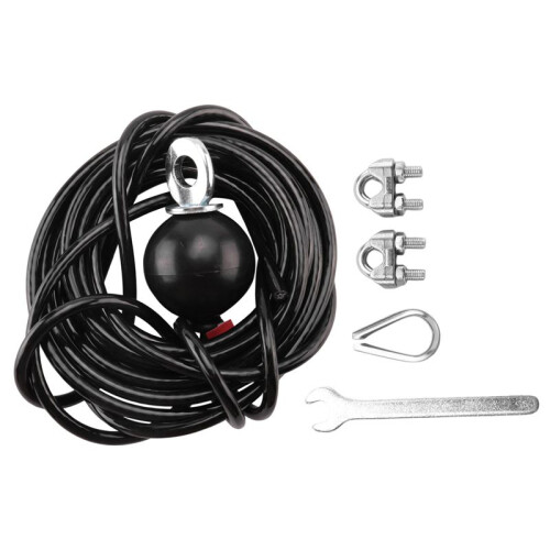 2pcs 400cm Home Gym Fitness LAT Pulldown Cable Replacement, Adjustable Length for Pulley System Cable Machine