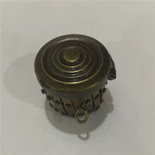 2X Round Finish Bags Hardware Purse Frame Parts Pen Bag Clutch Frame Clasp Coin Cylinder Purse Accessories(Bronze)