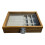 Vintage Wood Jewelry Box Featuring Multiple Compartments-Gray 1
