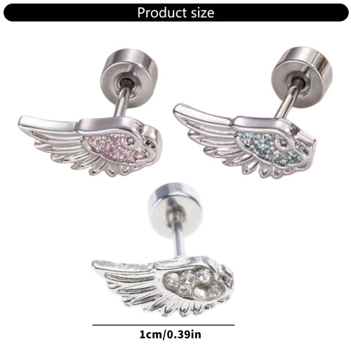 Exclusive Wing Ear Piercing for Mixed and Matching-White 2