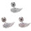 Exclusive Wing Ear Piercing for Mixed and Matching-White 4