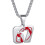Collier avec pendentif en acier inoxydable, numéro 67-SS6 1