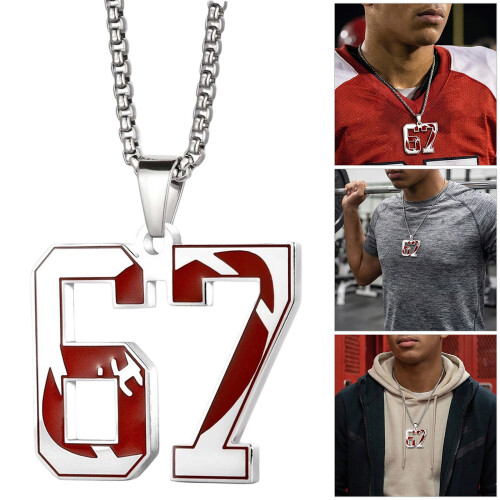 Leuke 67-nummer bedelketting Corrosiebestendig-SS8 2
