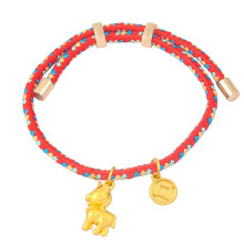 Vom Jahr des Pferdes inspiriertes geflochtenes Kordelarmband,-9