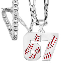 Funny Number 67 Christmas Gift Stainless Steel Pendant-SS7