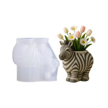 Creative Silicone Zebras Planter Mold Suitable for Crafting