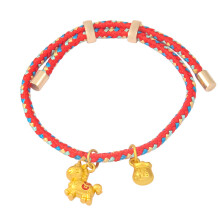 Niedliches gewebtes Armband mit Pferdeanhänger, modisches-11
