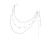 Unique Beaded Tassels Brooch Necklace Accessory-2 white k 1