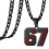 Leuke 67-nummer bedelketting Corrosiebestendig-SS8 1