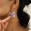 Boucles d'oreilles élégantes avec motifs de colibris et de 2