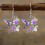Boucles d'oreilles en forme de fleur de colibri, Design plat 4