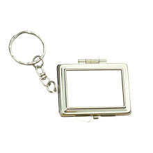 Versatile Keychain Makeup Mirror Great as Personal-rectangle