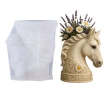 Flower Container Silicone Mold Horse Head Shape Suitable for