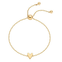 Verstellbares Herz-DesignS-Armband aus-goldenes kleines Herz
