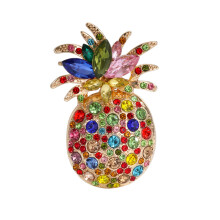 Vibrant Fruit Inspired Pineapple Brooch Featuring-color