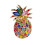 Vibrant Fruit Inspired Pineapple Brooch Featuring-color 1
