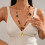 Handmade Spoon Pendant Beaded Necklace with Acrylic-Silver 6