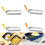 Griddle Egg Ring Nonstick Orange Rectangle Cooker for Breakfast Muffins and Burger Grill 3