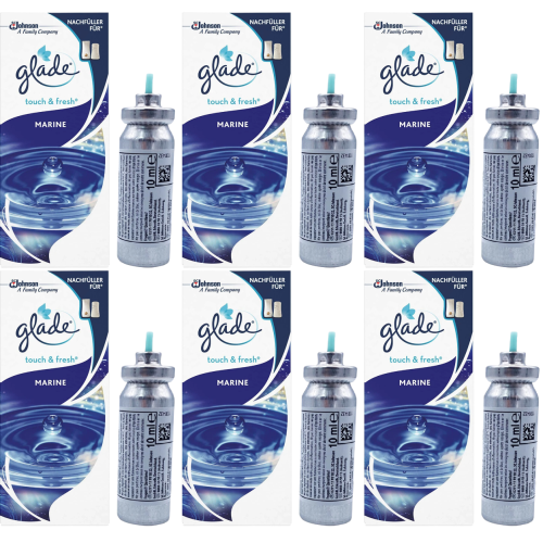 Glade 6 X Glade Touch n Fresh Refill Marine 10ml