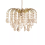 Gold 4 Tier Ceiling Pendant with Acrylic Drops 1