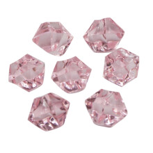1.1Lb/500G Gelo Falso Quadrado Pedras AcríLicas Cristais PláStico Quadrado Gemas Vaso Pedras Rosa 0,55 X 0,43 Polegada