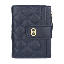 New Luxury Women' Bag Short Wallet Lady Purse with Card Holder Coin Purse Credit Card Case-Dark
