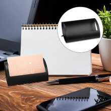 Aluminum Business Card Holder, Business Card Display Stand, Suitable for Office and Family (Gold)