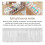 Plastic Cable Management Box 8 Compartments with 10 Cable Ties Transparent Power Cord Storage Box for Office 4