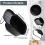 Sink Strainer Funnel Drain Basket Multifunctional Saddle-Shaped Left Mesh Stainless Steel Filter Black 5
