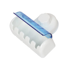 NICEXMAS 1Pack Dustproof Waterproof Sky-Blue Plastic Toothbrush Holder for Bathroom Use Wall Mounted