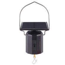 Joyzan Solar Wind Spinner Motor, Solar Powered Hanging Rotate Motor Ornament with Hook Quiet Smooth Rotating for Patio Outdoor Gar